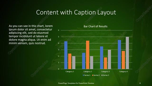 Content with Caption presentation slide layout