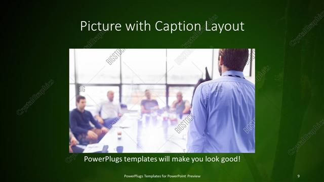 Picture with Caption presentation slide layout