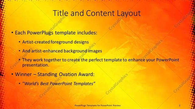 Title and Content presentation slide layout