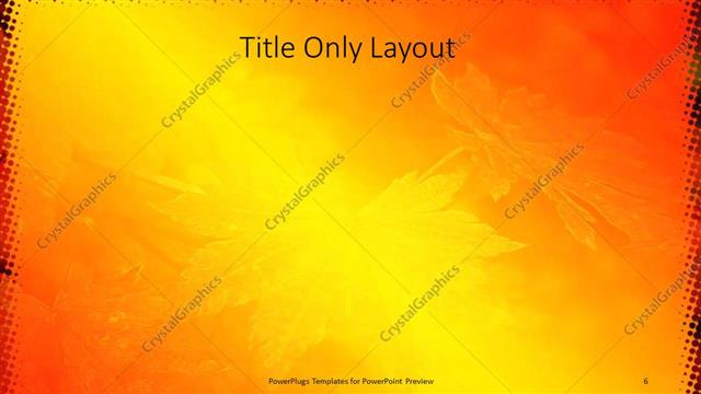 Title Only presentation slide layout