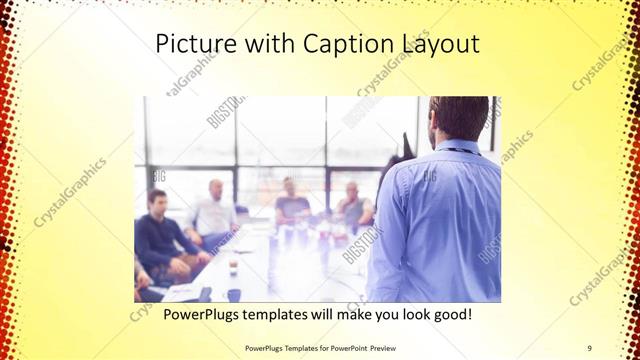 Picture with Caption presentation slide layout
