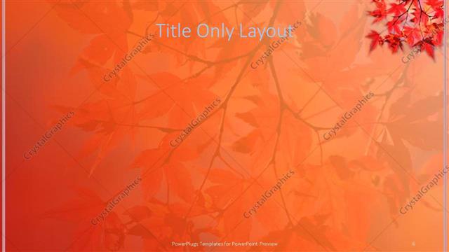 Title Only presentation slide layout