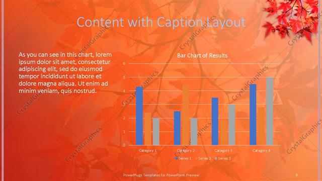 Content with Caption presentation slide layout