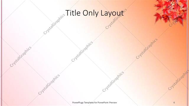 Title Only presentation slide layout