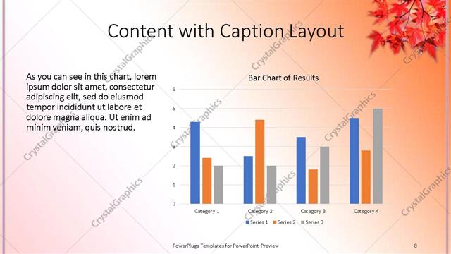 Content with Caption presentation slide layout