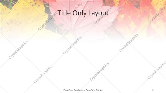 Title Only presentation slide layout