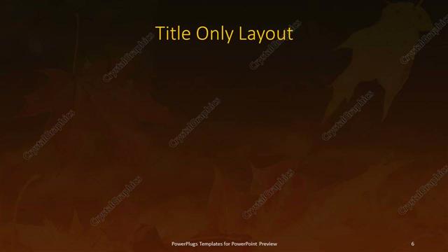 Title Only presentation slide layout