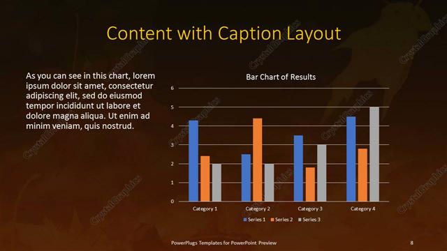 Content with Caption presentation slide layout