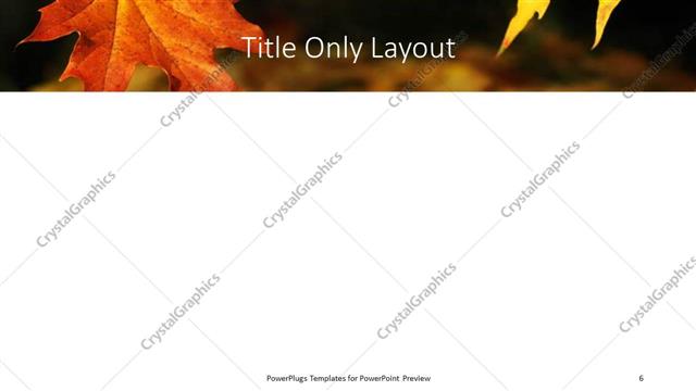 Title Only presentation slide layout