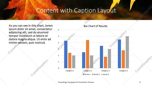 Content with Caption presentation slide layout