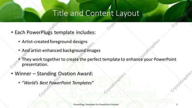 Title and Content presentation slide layout