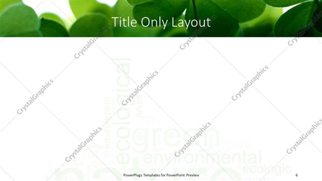 Title Only presentation slide layout