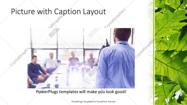 Picture with Caption presentation slide layout