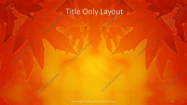 Title Only presentation slide layout
