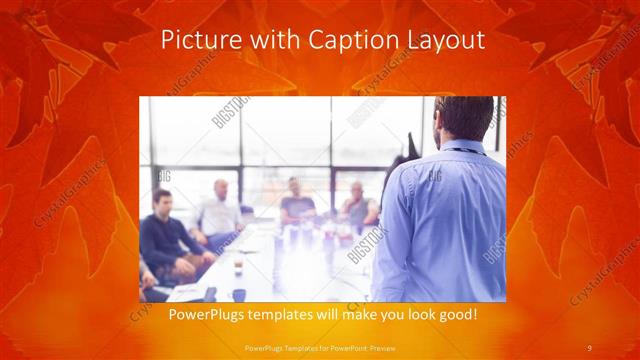Picture with Caption presentation slide layout