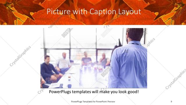 Picture with Caption presentation slide layout