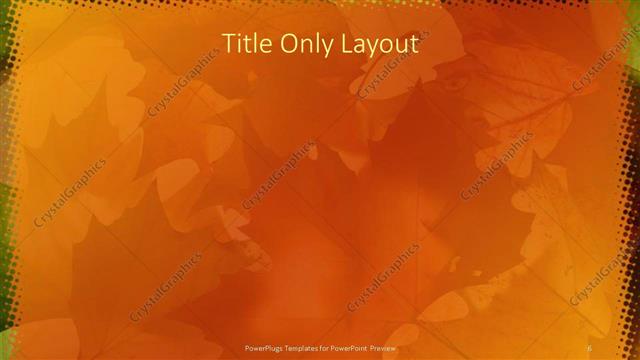 Title Only presentation slide layout
