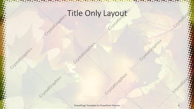 Title Only presentation slide layout