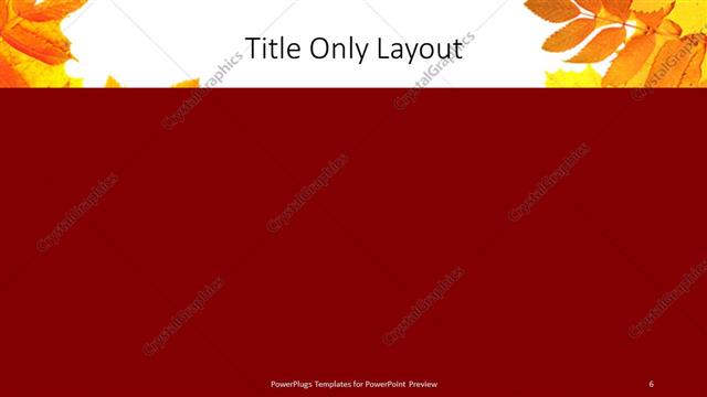 Title Only presentation slide layout