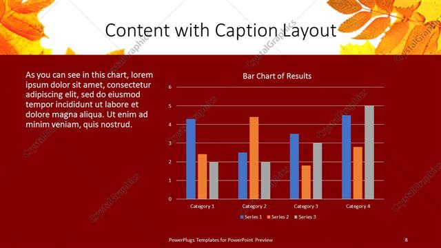 Content with Caption presentation slide layout