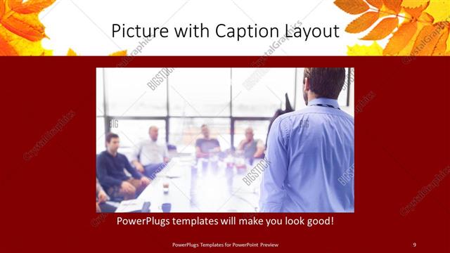 Picture with Caption presentation slide layout