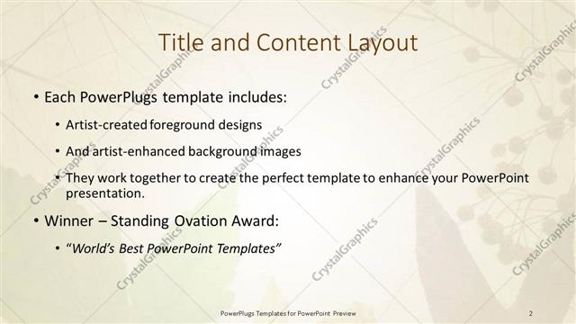 Title and Content presentation slide layout