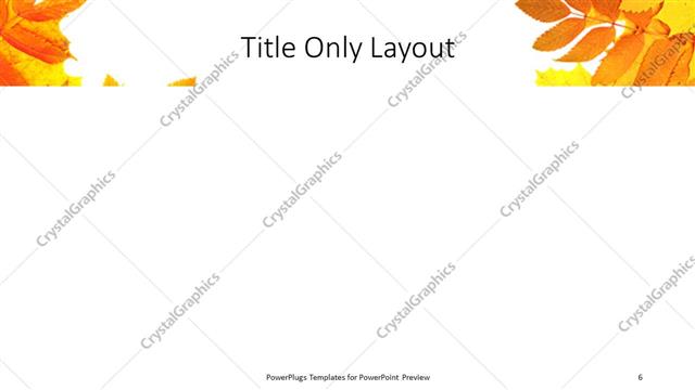 Title Only presentation slide layout