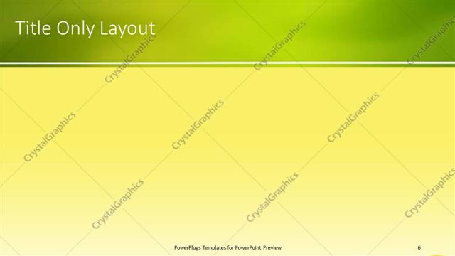 Title Only presentation slide layout