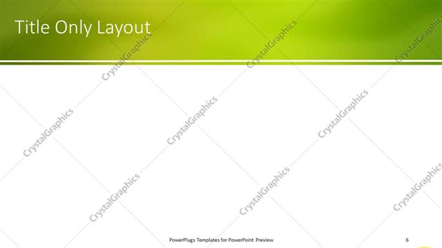 Title Only presentation slide layout