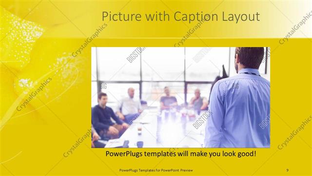 Picture with Caption presentation slide layout