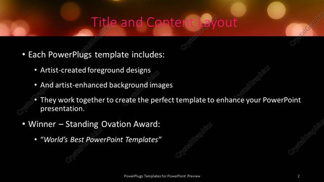 Title and Content presentation slide layout