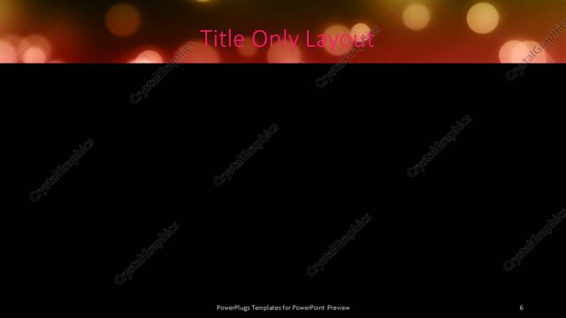 Title Only presentation slide layout