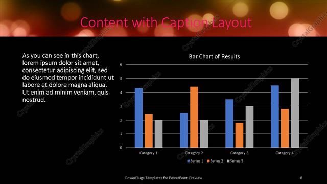 Content with Caption presentation slide layout