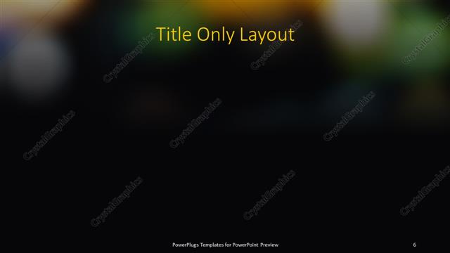 Title Only presentation slide layout
