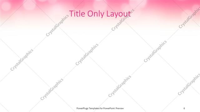 Title Only presentation slide layout
