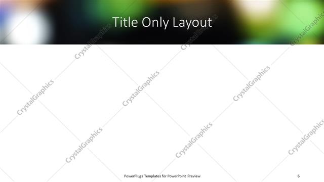 Title Only presentation slide layout