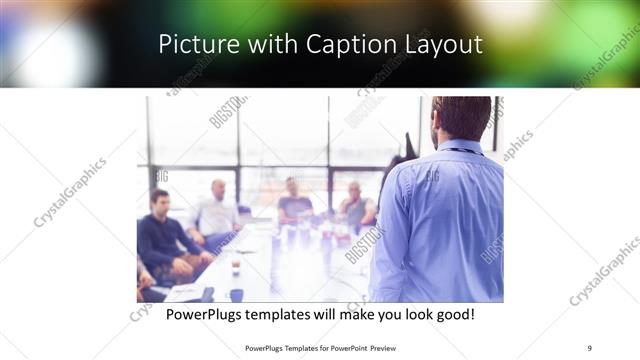 Picture with Caption presentation slide layout