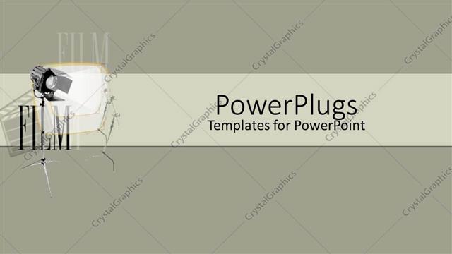  Presentation with entertainment - A number of lights with grayish background