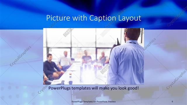 Picture with Caption presentation slide layout