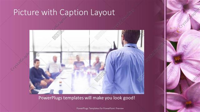Picture with Caption presentation slide layout
