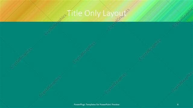 Title Only presentation slide layout