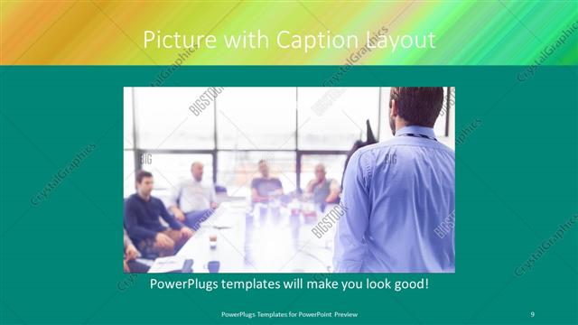Picture with Caption presentation slide layout