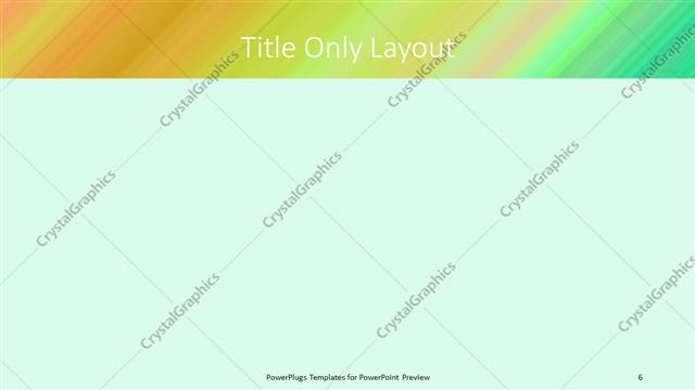 Title Only presentation slide layout