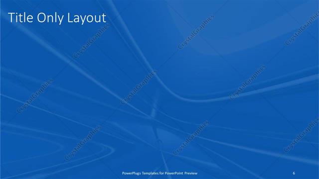 Title Only presentation slide layout
