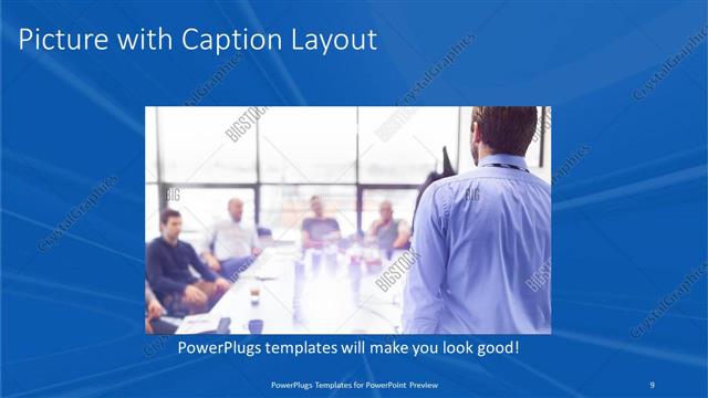 Picture with Caption presentation slide layout