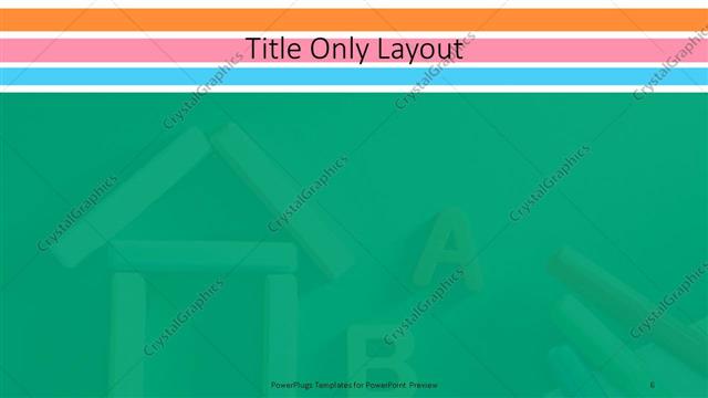 Title Only presentation slide layout