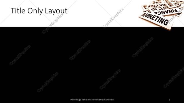 Title Only presentation slide layout