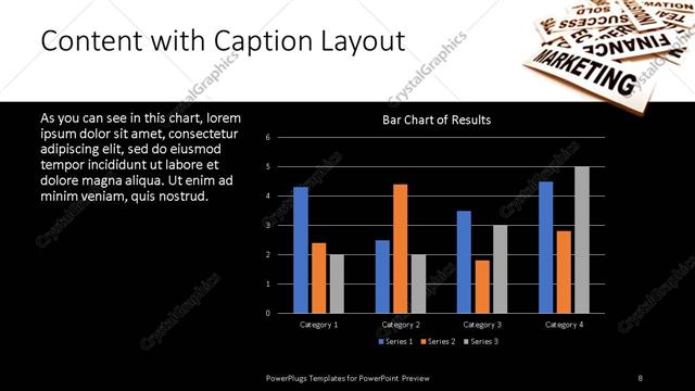 Content with Caption presentation slide layout