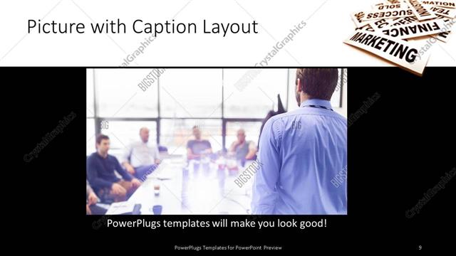Picture with Caption presentation slide layout
