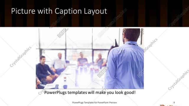 Picture with Caption presentation slide layout